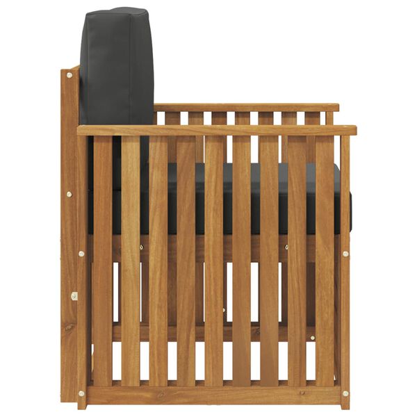 vidaXL Zestaw sof na zewnątrz z poduszką Naturalny 71 x 63 x 73 cm