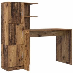 vidaXL Biurko Stare drewno 133,5 x 50 x 124 cm 2 szt.