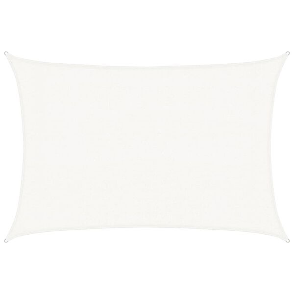 vidaXL Żagiel przeciwsłoneczny, 160 g/m², biały, 3x4,5 m, HDPE