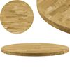 vidaXL Okrągły blat do stolika z litego drewna dębowego, 44 mm, 900 mm
