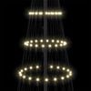 vidaXL Choinka świąteczna LED z podstawą Ciepła biel 250 cm Metal