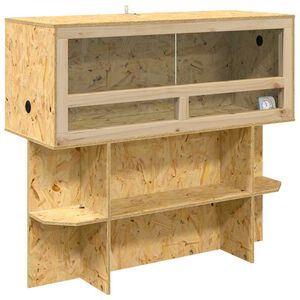 vidaXL Terrarium brązowy 100 x 40 x 90 cm OSB