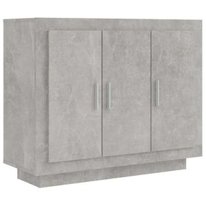 vidaXL Szafka, szarość betonu, 92x35x75 cm, materiał drewnopochodny