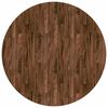 vidaXL Blat stołu &Oslash; 90 x 4 cm Okrągły Dąb lite Ciemny brąz