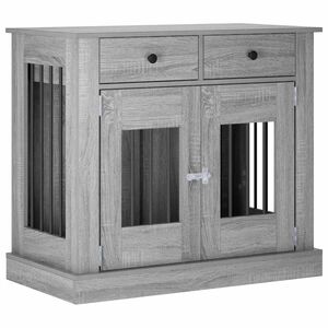 vidaXL Meble na klatkę dla psa Szary Sonoma 90 x 47,5 x 80 cm