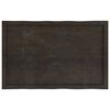 vidaXL Blat ciemnobrązowy 100x60x(2-6) cm drewno z naturalną krawędzią