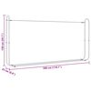 vidaXL Stojak na drewno opałowe z drutem stalowym,300x25x150 cm, stal