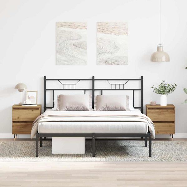 vidaXL Szafka Nocna z szufladą 2 pcs Dąb rzemieślniczy 40 x 35 x 50 cm