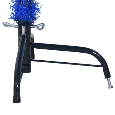 vidaXL Sztuczna choinka połówka ze stojakiem, niebieska, 150 cm, PVC