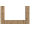 vidaXL Zestaw szafek RTV 8 pcs Dąb rzemieślniczy