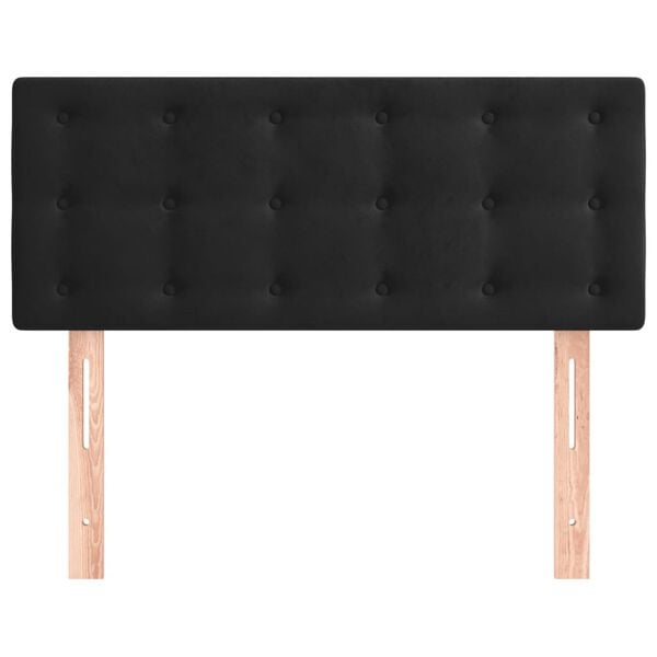 vidaXL Zagłówek do łóżka, czarny, 80x5x78/88 cm, aksamit