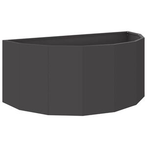 vidaXL Donica Czarny 90 x 45 x 35 cm Stal