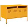 vidaXL Szafka RTV, musztardowa, 68x39x43,5 cm, stal walcowana na zimno