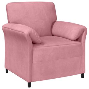 vidaXL Sofa 1-osobowa r&oacute;żowy 88 x 83 x 95 cm Welur