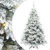 vidaXL Sztuczna choinka z 300 diodami LED Biały 180 cm PE i PVC
