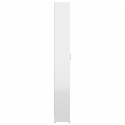 vidaXL Szafa do przedpokoju, biała, wysoki połysk, 55x25x189 cm
