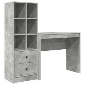 vidaXL Biurko Betonowy szary 135,5 x 40 x 127 cm 2 szt.
