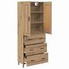 vidaXL Highboard 2 pcs Dąb rzemieślniczy Materiał drewnopochodny