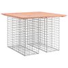 vidaXL St&oacute;ł ogrodowy gabionowy 100x102x72 cm Drewno lite Douglas