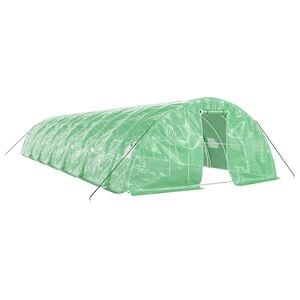 vidaXL Szklarnia ze stalową ramą, zielona, 70 m&sup2;, 14x5x2,3 m