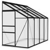 vidaXL Szklarnia, antracytowa, aluminium, 5,24 m&sup3;