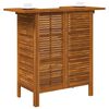 vidaXL Stolik barowy, 110 x 50 x 105 cm, lite drewno akacjowe