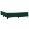 vidaXL Ł&oacute;żko typu Box Spring bez materaca Ciemnozielone 180x220 cm