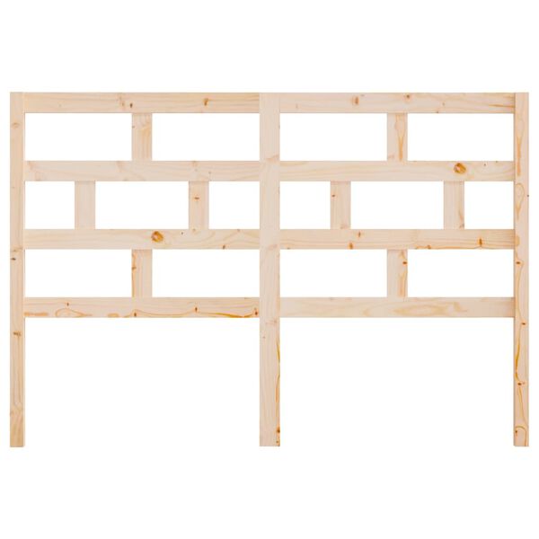 vidaXL Wezgłowie ł&oacute;żka, 146x4x100 cm, lite drewno sosnowe