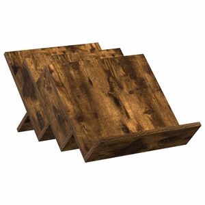 vidaXL Regał na gazety z p&oacute;łką Dąb wędzony 53 x 40 x 28,5 cm