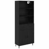 vidaXL Highboard 2 szt. Czarny Dąb 69,5 x 34 x 180 cm