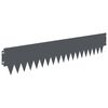 vidaXL Krawężnik do trawnika 20 pcs 103 x 20 cm metal antracytowy