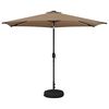 vidaXL Parasol ogrodowy z oświetleniem LED i podstawą 300 x 300 cm