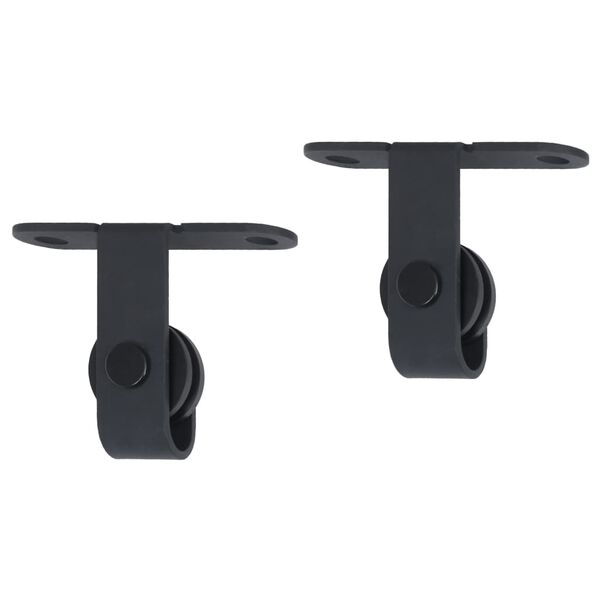 vidaXL System montażu drzwi przesuwnych do mebli, stal węglowa, 122 cm