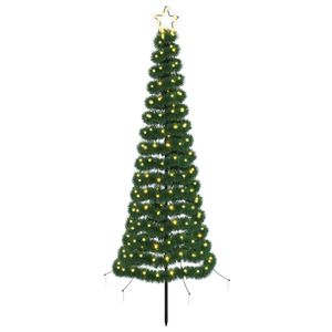 vidaXL Choinka błyszcząca LED z kolcem do ziemi EKENAS 180 cm 220 LED