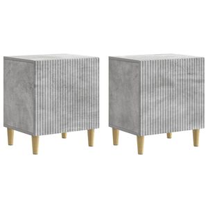 vidaXL Szafka Nocna 2 szt. Betonowy szary 43 x 34,5 x 50 cm