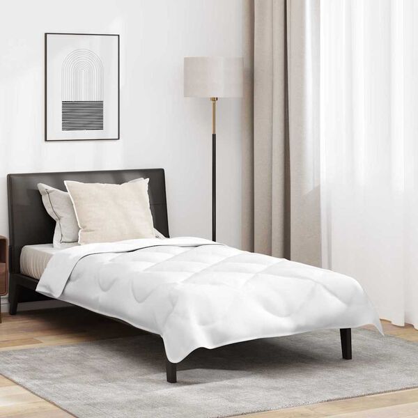 vidaXL Kołdra z poduszką 2 pcs Biały Mikrofibra