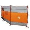 vidaXL Camping Windbreak Szary i pomarańczowy 510x153 cm Wodoodporny