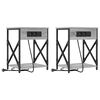 vidaXL Szafka Nocna 2 pcs Szary Sonoma 41 x 31 x 51 cm