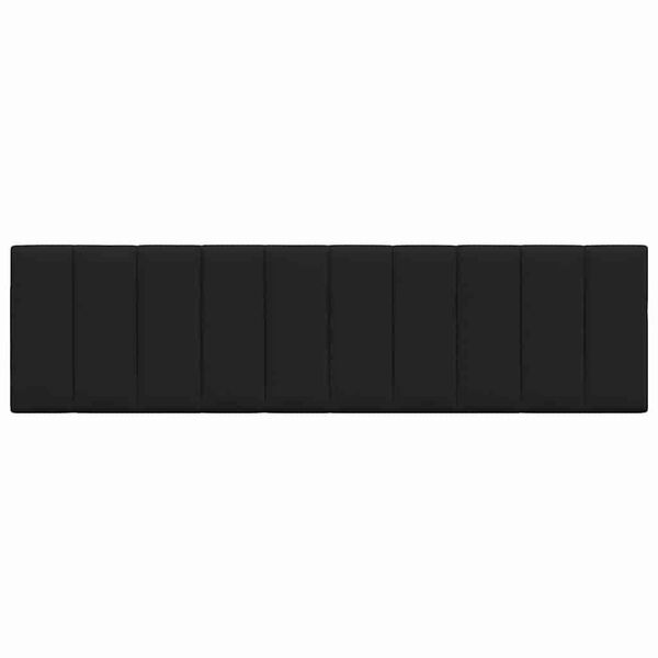 vidaXL Poduszka na wezgłowie, Hanko, czarna, 180 cm, tkanina