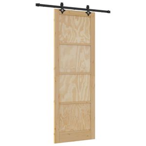 vidaXL Drzwi przesuwne ORKDAL 83 x 232 cm Lite drewno sosnowe