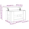 vidaXL Stolik kawowy Stare drewno 79x49x41 cm Drewno klejone