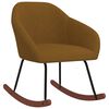vidaXL Fotel bujany, brązowy, tapicerowany tkaniną
