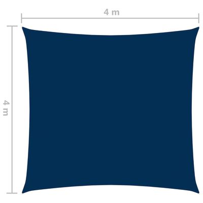 vidaXL Żagiel ogrodowy, tkanina Oxford, kwadratowy, 4 x 4 m, niebieski