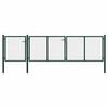 vidaXL Brama ogrodowa stalowa 400x100 cm zielona
