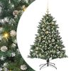 vidaXL Sztuczna choinka Zielony 120 cm PVC, plastik i stal