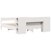 vidaXL Ł&oacute;żko z regałem, bez materaca, białe, 180x200 cm, sosnowe