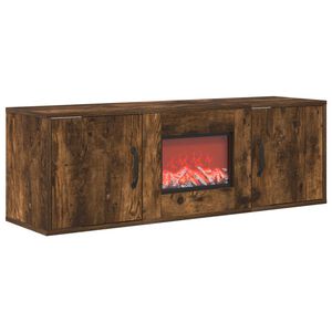 vidaXL Kominek elektryczny Dąb wędzony 110 x 30 x 36,5 cm