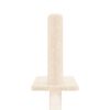 vidaXL Drzewko dla kota, od podłogi po sufit, kremowe, 250,5-276,5 cm