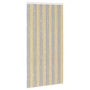 vidaXL Firanka owadobojna z chenillu Szary i beżowy 100 x 200 cm