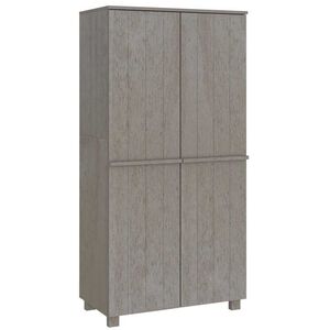 vidaXL Szafa HAMAR, jasnoszara, 89x50x180 cm, drewno sosnowe